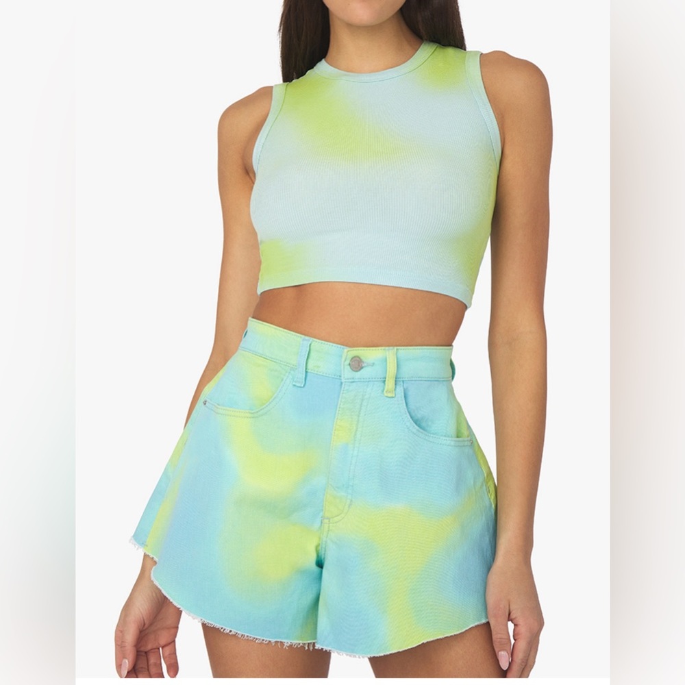 NWT We Wore What Flare Bell Short in Tie Dye